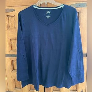 Long Sleeved V-Neck Tee